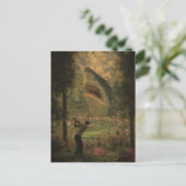 Golf met surrealistische haai briefkaart (Staand voorkant)