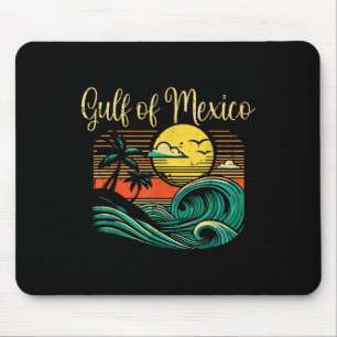 Golf Mexico Beach Golven Surf Tropische vrouwen Muismat