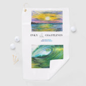 Golf Mini serviette de voyage avec design surf (En situation)
