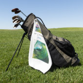 Golf Mini serviette de voyage avec design surf (Vert)
