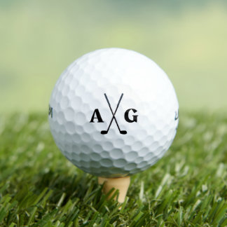 Golf modern typografie initiaal monogram elegant golfballen