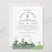 Golf moderne Baby Shower Invitation (Devant)