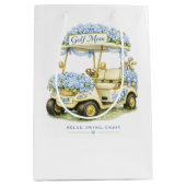 Golf Moeder Hydrangea Bloem Golfkar Medium Cadeauzakje (Voorkant)