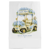 Golf Moeder Hydrangea Bloem Golfkar Medium Cadeauzakje (Achterkant)