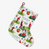 Golf Moge de baan bij u zijn met de Kerstman Grote Kerstsok (Voorkant (Hangend))