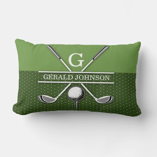Golf Monogram Design Sierkussen Kussen (Voorkant)