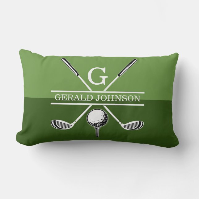 Golf Monogram Design Sierkussen Kussen (Voorkant)