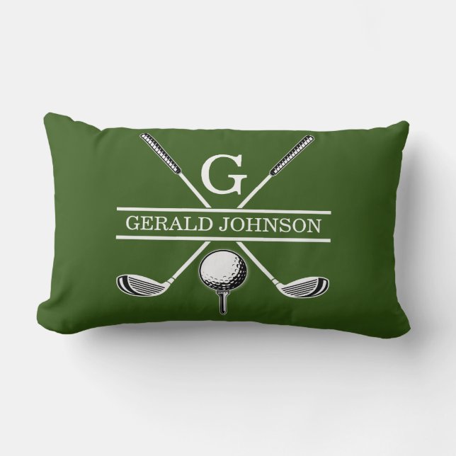 Golf Monogram Design Sierkussen Kussen (Voorkant)