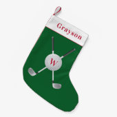Golf Monogram Kleine kerststaart Kerstsok (Voorkant (Hangend))