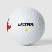 Golf Monogram Zwitserland Vlagkaart Golfballen (Logo)