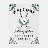 Golf Monogramme Retraite Par-Tee Bienvenue (Recto)
