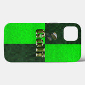 Golf Mosaic Vert, iPhone 13 Coque (Verso (horizontal))