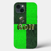 Golf Mosaic Vert, iPhone 13 Coque (Verso)