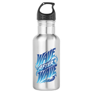 Golf na golf | Ocean Blauw Zomer Waterfles