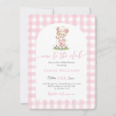 Golf New to the Club Baby Shower Girl Invitation (Devant)