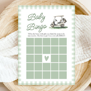 Golf Nieuw bij de Club Baby Bingo Baby Shower Spel Kaart