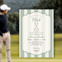 Golf nieuw bij de club geslacht neutrale babyshowe