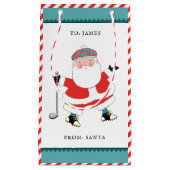 Golf Noël Vacances Petit sac cadeau (Devant)