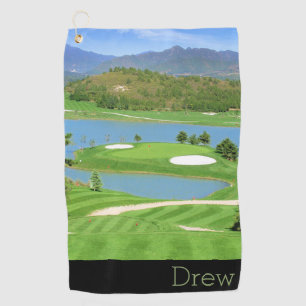 Golf Nom de l'image Photo personnalisée Serviette de g