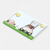 Golf - Notes post-it® de 10 po x 6 po (Incliné)