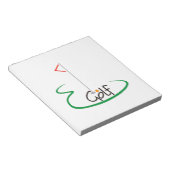 Golf Notitieblok (Schuin)