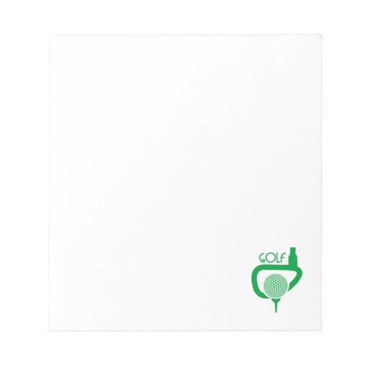 Golf Notitieblok (Voorkant)