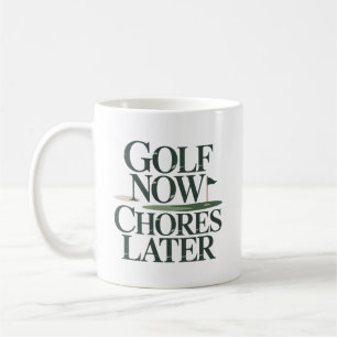 Golf Nu Klusjes Later Retro Golf Humor Koffiemok