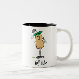 Golf Nut T-shirts en Gifts Tweekleurige Koffiemok