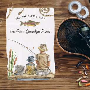 Golf O-Fish-Ally Le Meilleur Grand-Père   Serviette de 