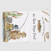 Golf O-Fish-Ally Le Meilleur Papa | Serviette de pêche (Horizontal)