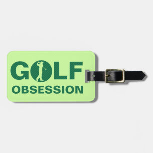 Golf Obsessie Green Khaki Personalized Bag Label Bagagelabel