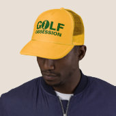 Golf Obsession Casquette jaune vert (En situation)