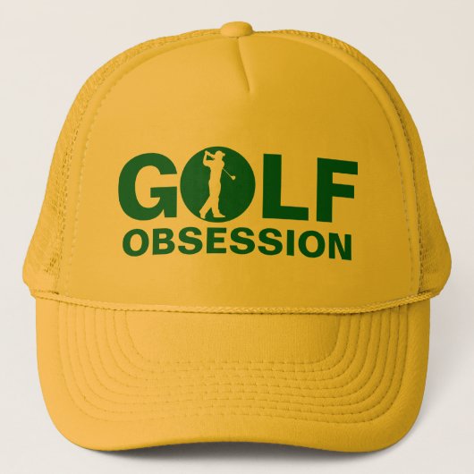 Golf Obsession Casquette jaune vert (Devant)