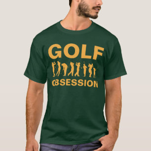 Golf ObSession Green Oranje Golfing T-Shirt