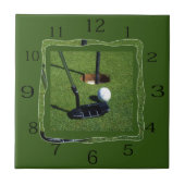 Golf Oclock Time Tegeltje (Voorkant)