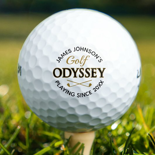 Golf Odyssey gepersonaliseerde naam Fun Golfballen