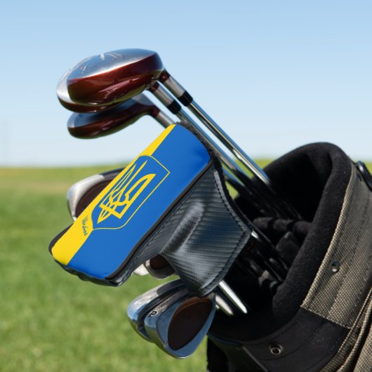 Golf Oekraïne en Hoesjes van de Oekraïense vlag/Go Golfheadcover (Insitu)