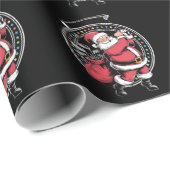 Golf Oh Kerstman Sinterklaas  Golfer Golfi Cadeaupapier (Rol Hoek)