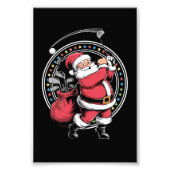 Golf Oh Kerstman Sinterklaas Golfer Golfi Foto Afdruk (Voorkant)