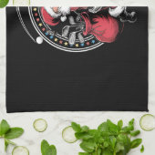 Golf Oh Kerstman Sinterklaas Golfer Golfi Theedoek (Gevouwen)