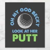 Golf - Oh mijn God Becky Wijn Etiket (Enkel label)