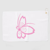 Golf Ombre de cerisier en forme de papillon Serviette d (Horizontal)