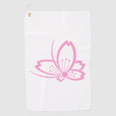 Golf Ombre de cerisier en forme de papillon Serviette d (Devant)