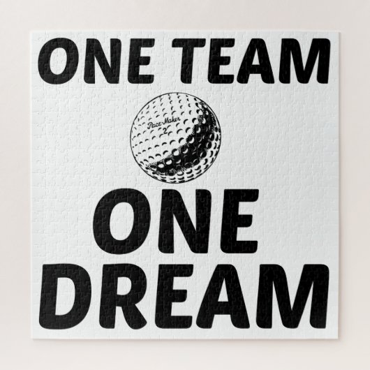 GOLF ONE TEAM ONE DREAM LEGPUZZEL (Verticaal)