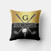 Golf ontwerp met krans werkkussen kussen (Achterkant)