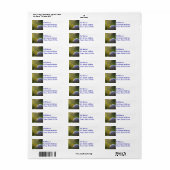 Golf op een zonnige dag etiket (Full Sheet)