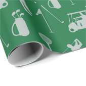 Golf op het gras cadeaupapier (Rol Hoek)