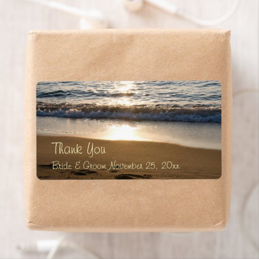 Golf op Sunset Wedding Labels (Insitu)