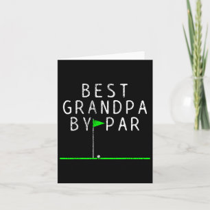 Golf opa grootvader, geschenk van pas kaart