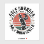 Golf Opa Net Als Een Gewone Opa (2) Sticker (Vel)
